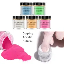 Пудра для погружения ногтей, светящаяся пудра для ногтей, блестящий полноцветный лак для ногтей, 12 цветов, качественная пудра