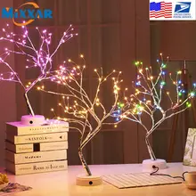 

DIY Led Desk Tree Lamp Table Decor LED Head Lights LED Night Lights Touch Switch for Gift Home Bedroom Indoor Decoration