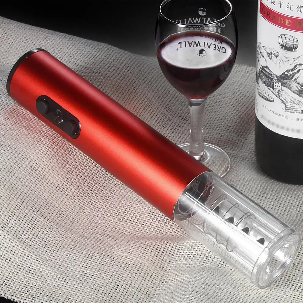 

Hot Electric Corkscrew Practical Red Wine Bottle Opener Wireless Automatic Aluminium Alloy Corkscrew