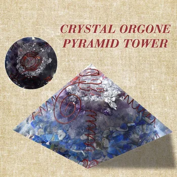 

Himalayas Stone Orgone Pyramid Energy Generator Tower Home Decorations Reiki Healing Crystal Home Decor Crafts Gift