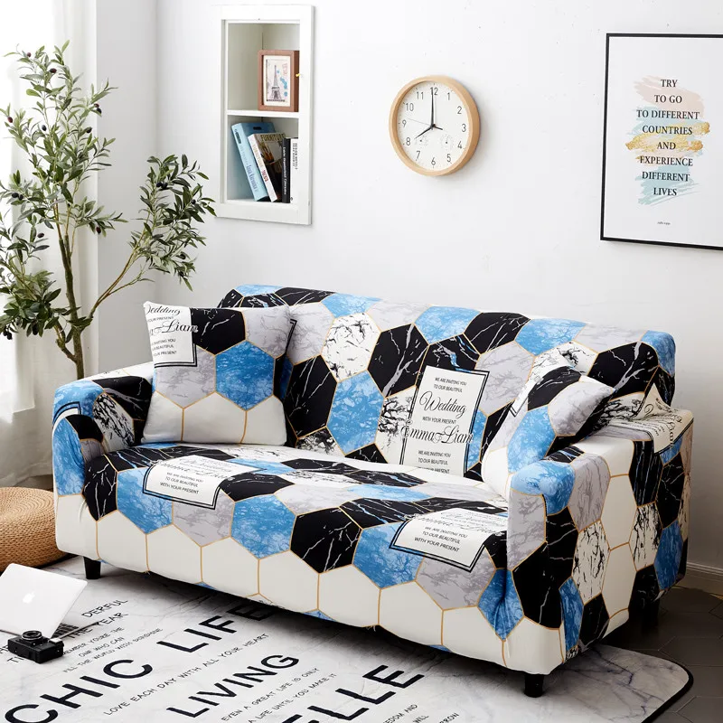 F Slipcover, растягивающиеся Нескользящие чехлы для диванов, эластичный Полный Чехол для диванов, для гостиной, диванов, полотенец, один/два/три/четыре места - Цвет: F