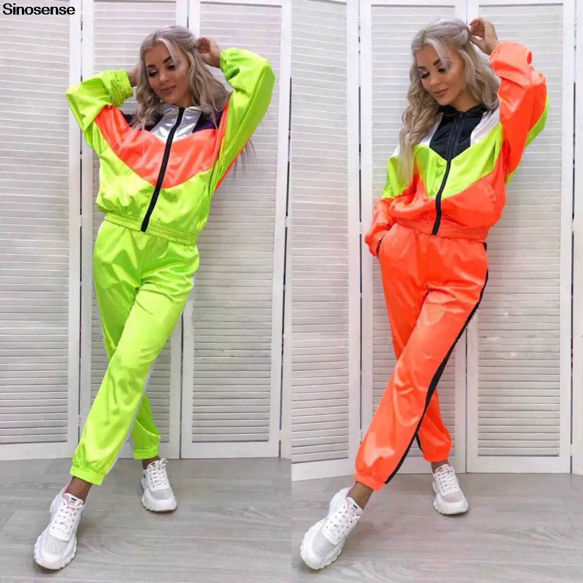 orange tracksuit womens