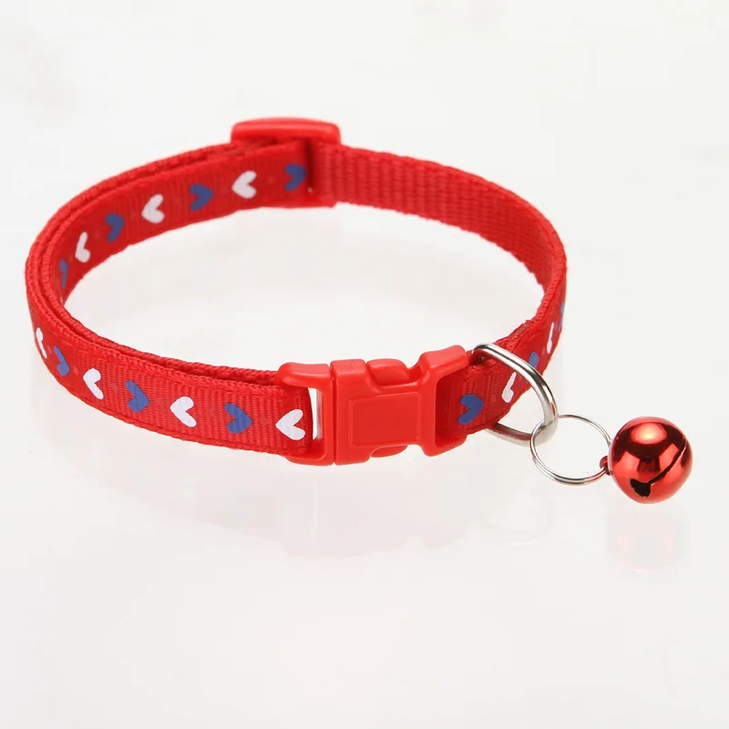 

Beautiful Fashion Cat Collar Necklace Colorful Cute Breakaway Cat Collar with Bell Coleiras Para Gatos Pet Accessories YY50CC