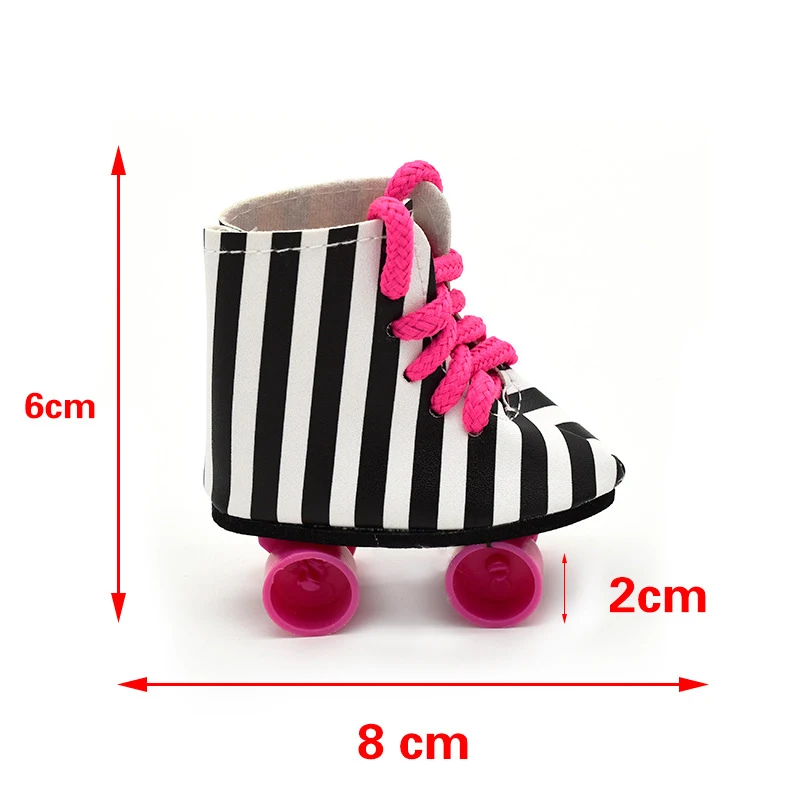 2024 Fashion Leather Boots For 43cm Baby Dolls 17 inch Born Baby Dolls Shoes 4