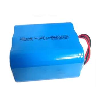 

7.4v 18650 9000mAh large capacity lithium battery pack For LED solar road lamp speaker