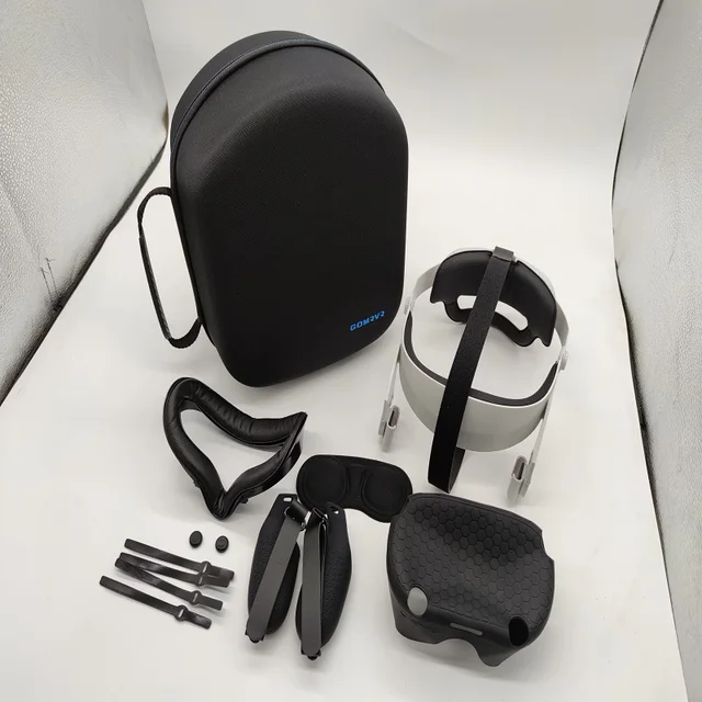 GOMRVR for Oculus Quest 2 Halo Strap Adjustable ,Increase Supporting force and improve comfort-oculus quest2 Accessories SJWhite-SixBlack