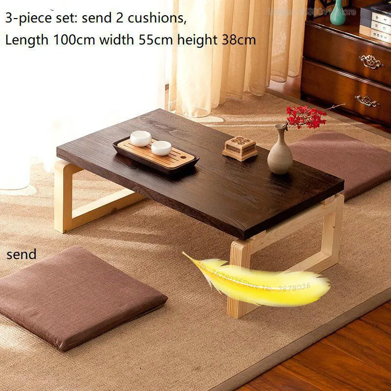 Простой эркер стол для дома складной из цельного дерева кофейный мини столик