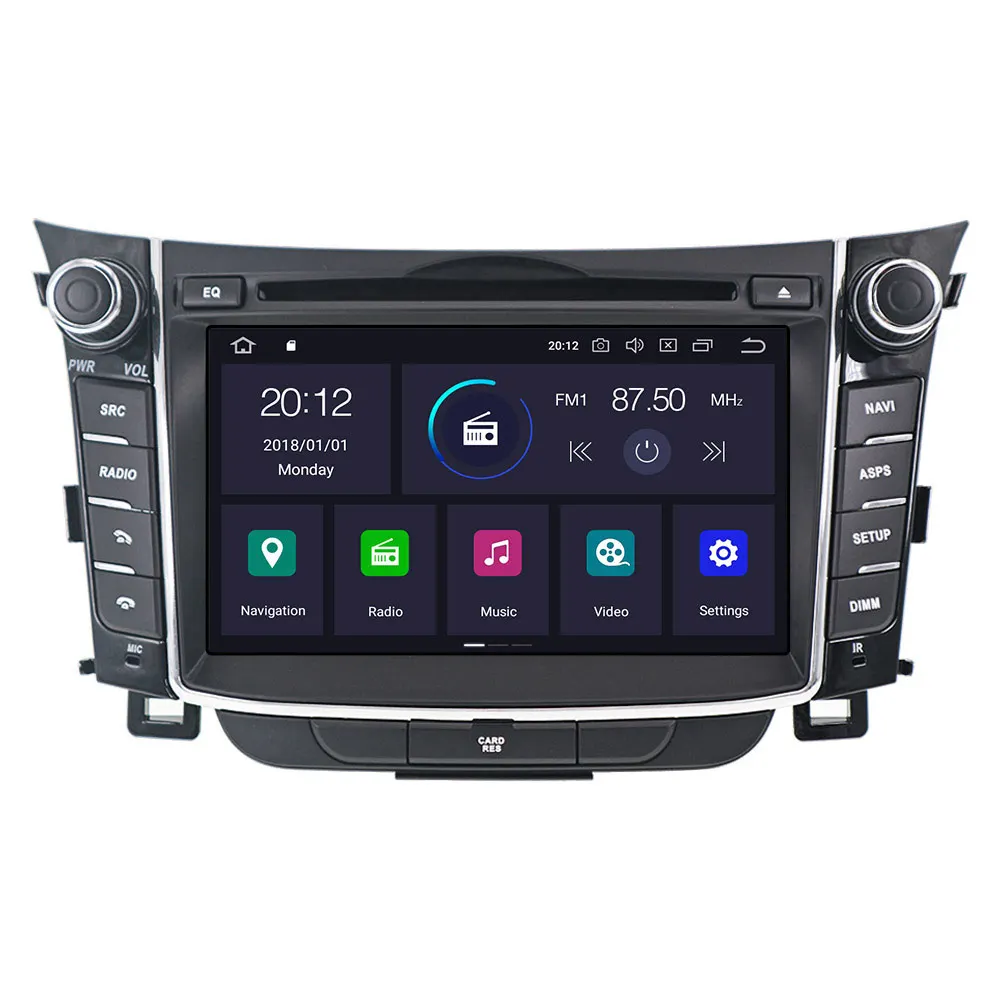 PX6 4+ 64 2din Android 9,0 Автомобильный мультимедийный плеер gps для hyundai I30 Elantra GT 2012- Радио стерео dvd-плеер головное устройство