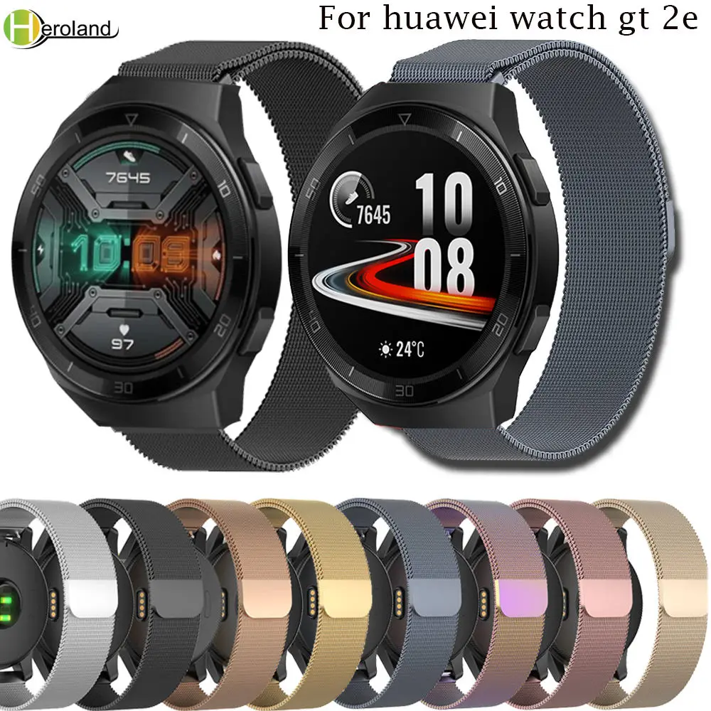 Ремешок для huawei watch gt 2e Milanese стальной металлический браслет Garmin Vivoactive 4 / Amazfit 47