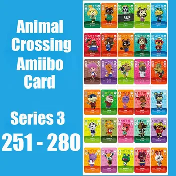 

Series 3 #251-280 Animal Crossing Cards Amiibo Card Work for Switch NS 3DS Game Animal Crossing Dropshipping Animal Invite Card