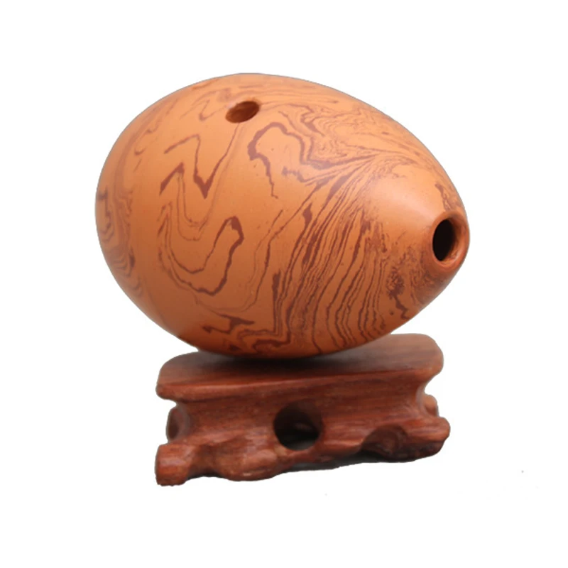 Hand polished Fired Ceramic Xun 8 Holes Ocarina Antique Clay Xun Musical Instrument For Children Beginner ceramic ocarina