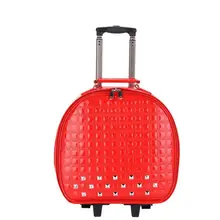 Дорожные сумки на колесах из искусственной кожи Дорожная сумка на колесиках для женщин чемодан на колесиках сумка для переноски