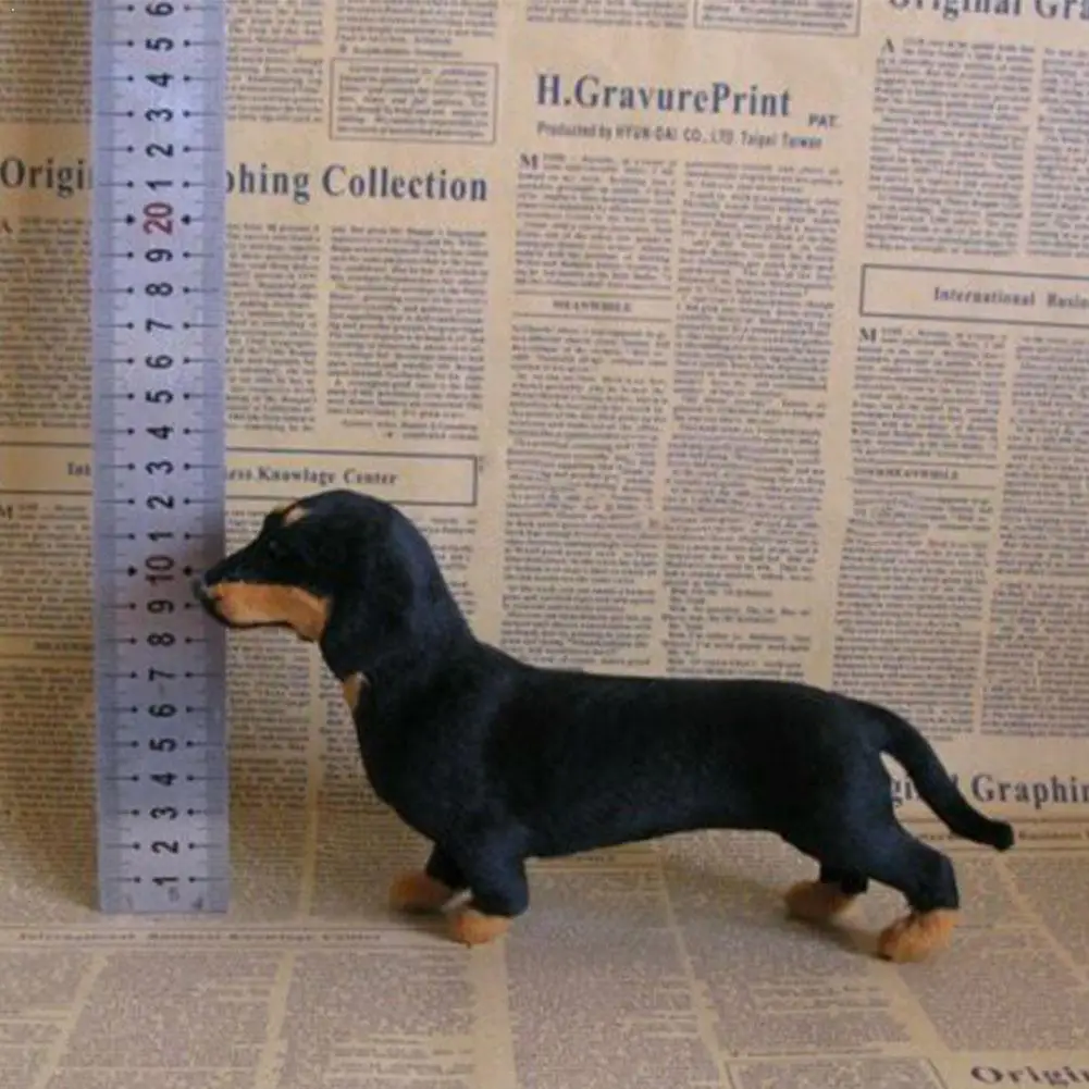 Имитация милой собаки Реалистичная такса имитация игрушки искусственная