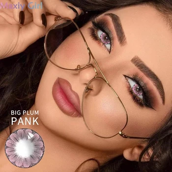 

Pink Contact Lenses Color For Big Eyes Plum Beauty Pupil Comfortable Soft Lens Natural Look Coloured Lentes Cosplay