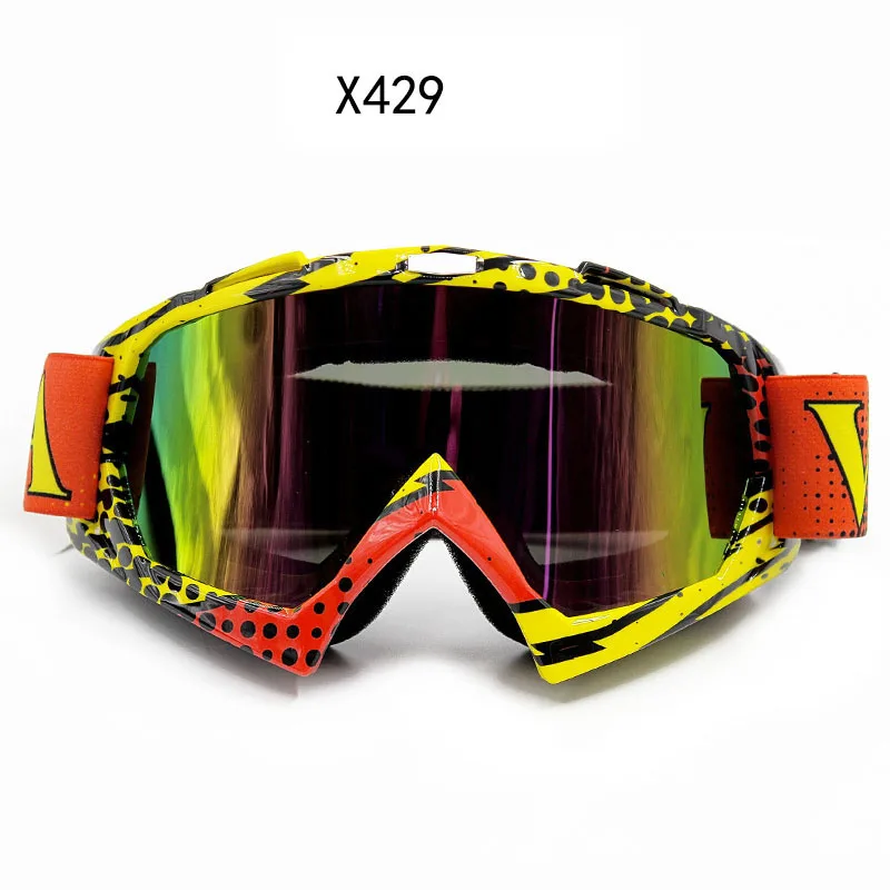 Gafas очки для мотокросса, мотоциклетные очки ATV, внедорожные, грязные, велосипедные, пылезащитные, гоночные очки, анти ветер, очки MX - Цвет: Q