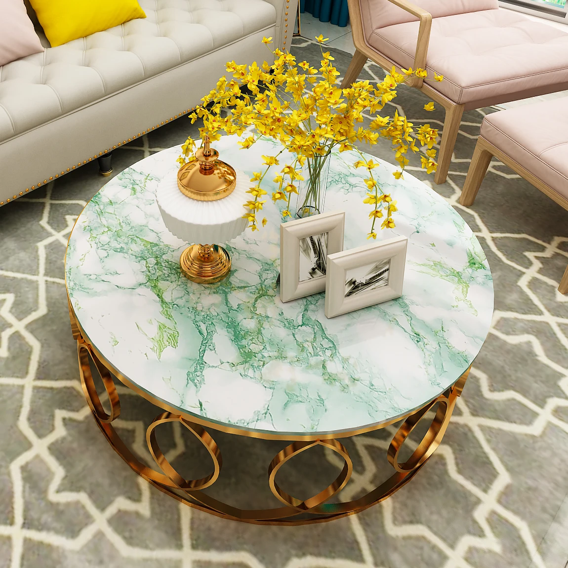 1M/2m Marble Waterproof Countertop Wall Stickers Vinyl Self Adhesive Wallpapers Decorative Film Kitchen Cabinets Contact Paper