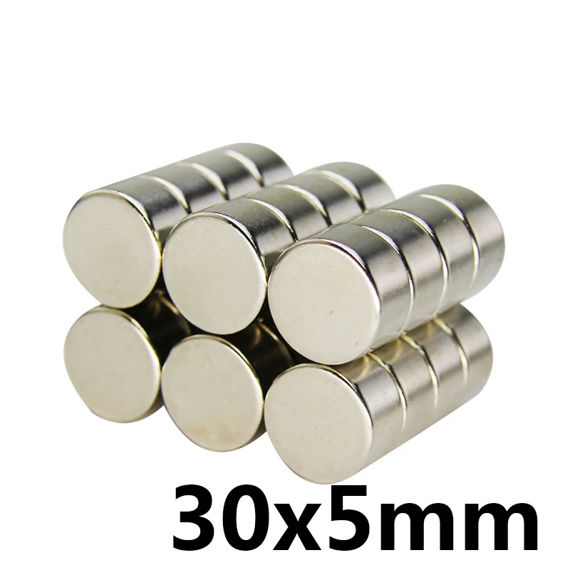 

5/10/15PCS N35 30*5mm Super Powerful Strong Bulk Round NdFeB Neodymium Disc Magnets Dia 30mm x 5mm Rare Earth NdFeB Magnet