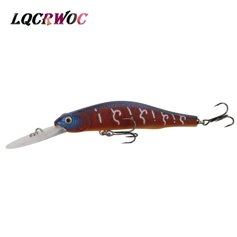 Новый Minnow 12 см 7g глубокое погружение для рыболовная приманка воблер высокого