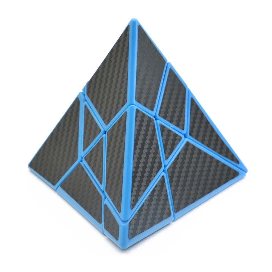 Lefun Ghost 3x3 Пирамида куб Ghostpyramid Магическая скоростная головоломка углеродное волокно профессиональные Развивающие игрушки для детей Cubo Magico