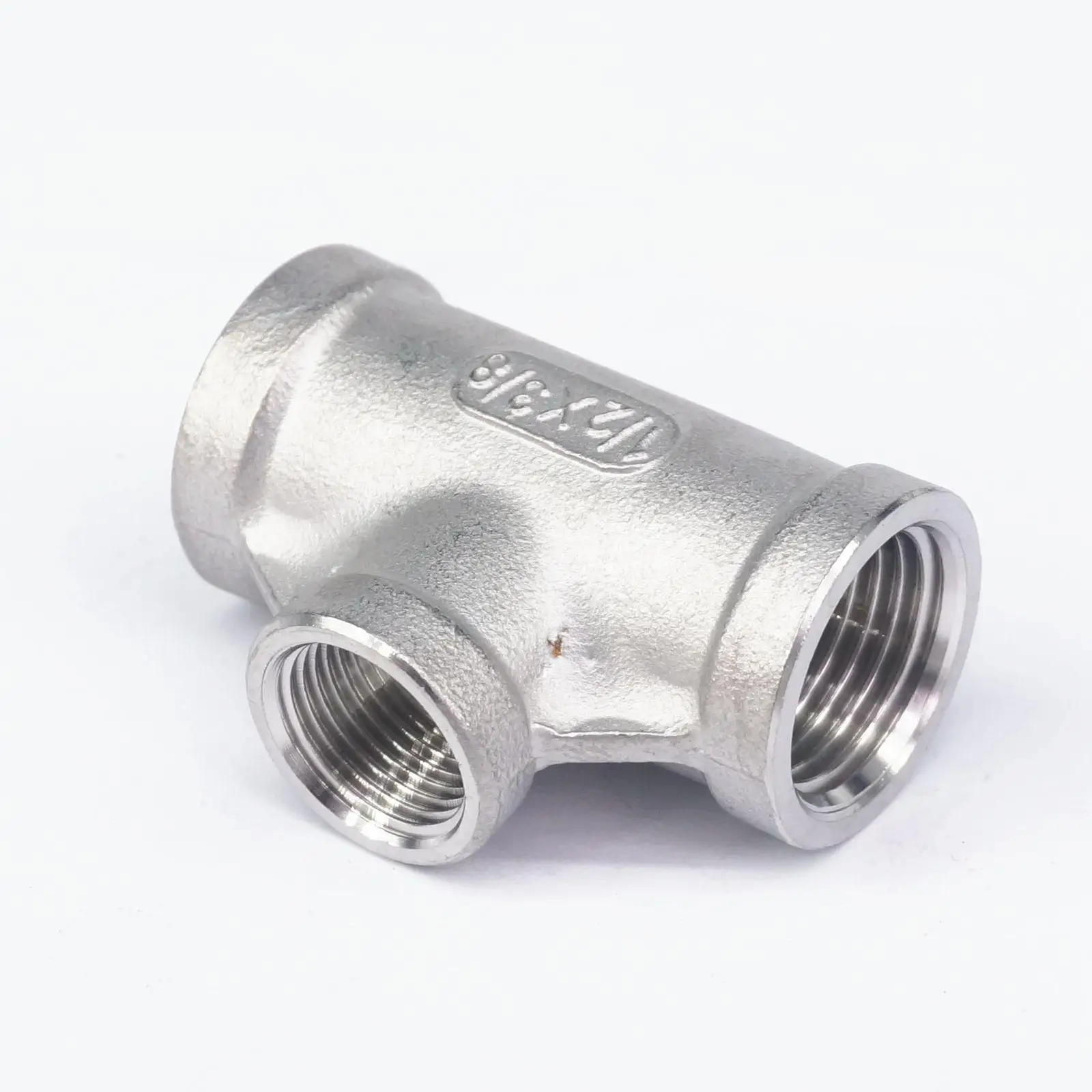 1/2 &quotBSP до 3/8&quot BSP Женская резьба 304 Нержавеющая тройник 3 ходовой соединитель