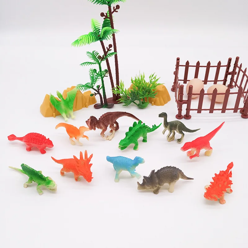 Children Model Mini Dinosaur Toy Bag Jurassic Little Dinosaur Set Children Imitation Dinosaurs