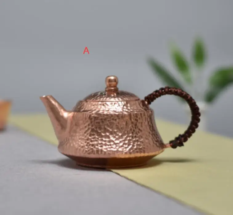 Новая чистая медь ручной работы чайник чайный набор кунг-фу утолщенной украшения