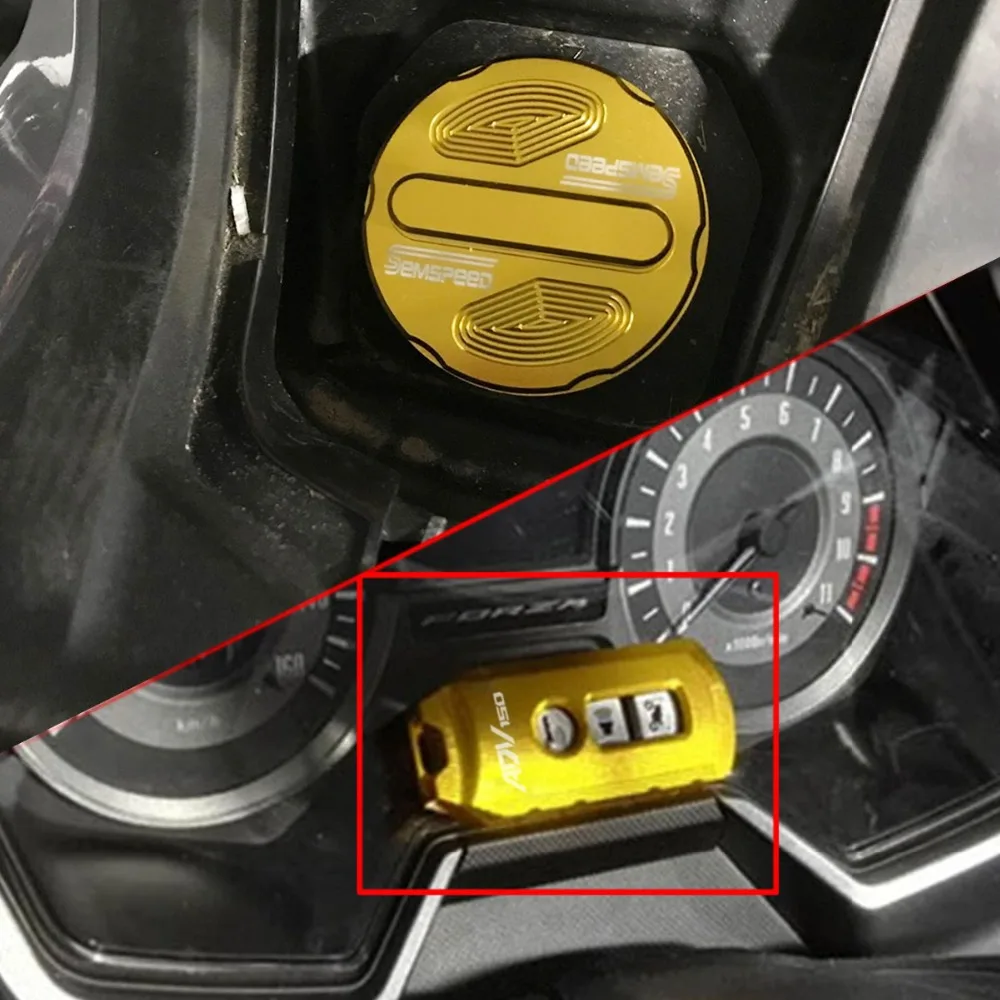 Semspeed мотоциклетная масляная крышка топливный бак крышка ключ Чехол Набор для Honda ADV 150 adv 150
