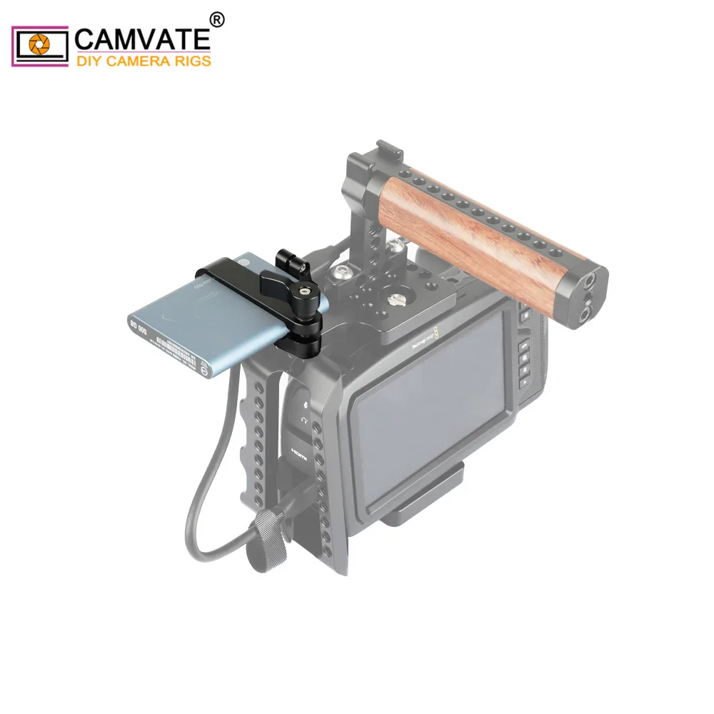 CAMVATE мобильного жесткого диска зажимного кронштейна зажим HDD кронштейн с 2 шт. 1/4