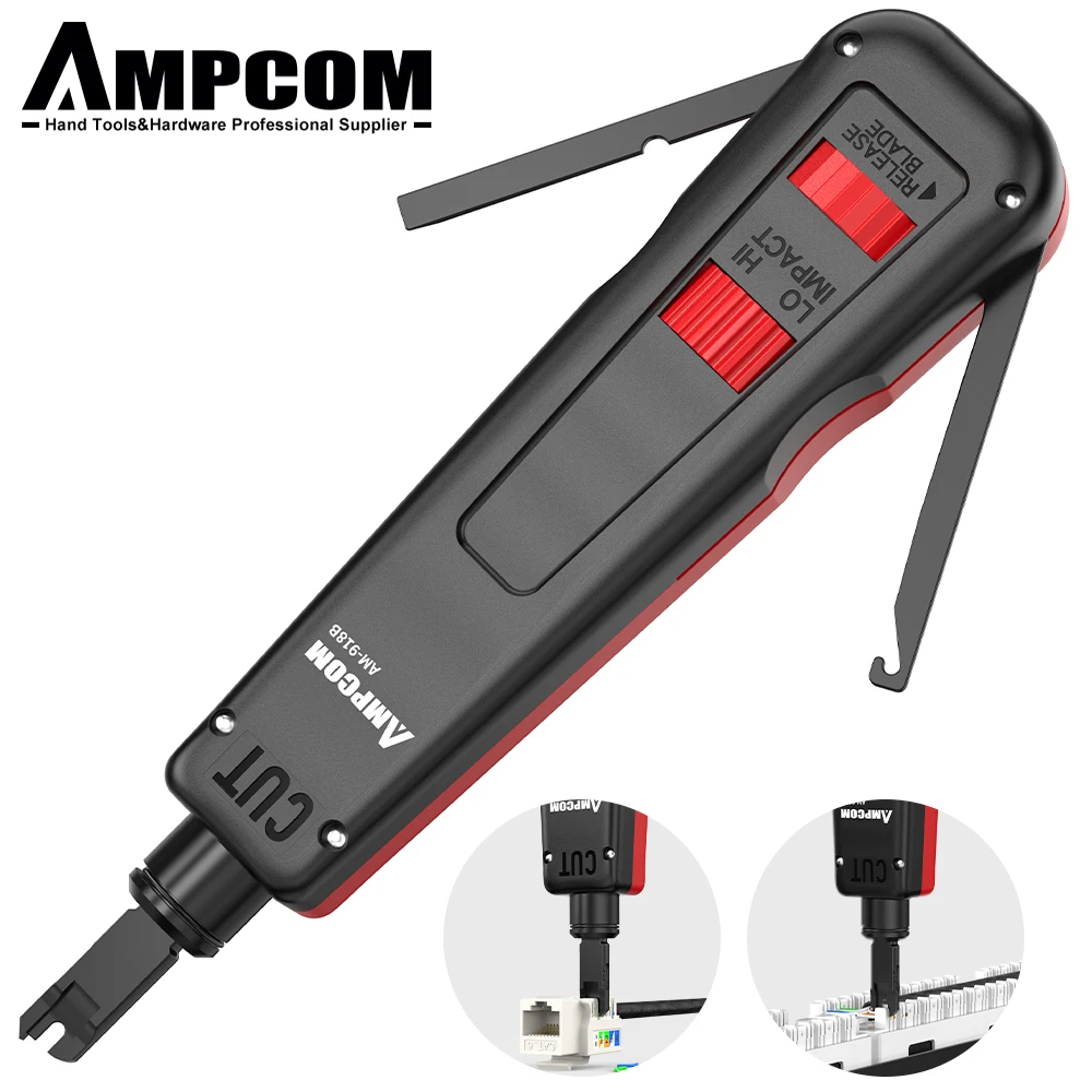 Инструмент для перфорации AMPCOM обжимной инструмент 110 типа плоскогубцы Ethernet с