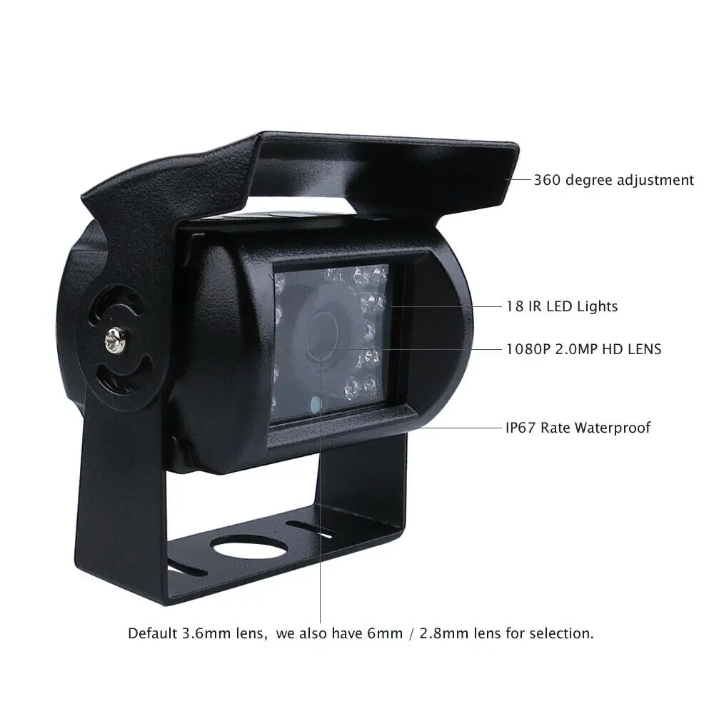 1080P gps AHD 512GB SD автомобильный видеорегистратор MDVR видео запись камера заднего вида " монитор