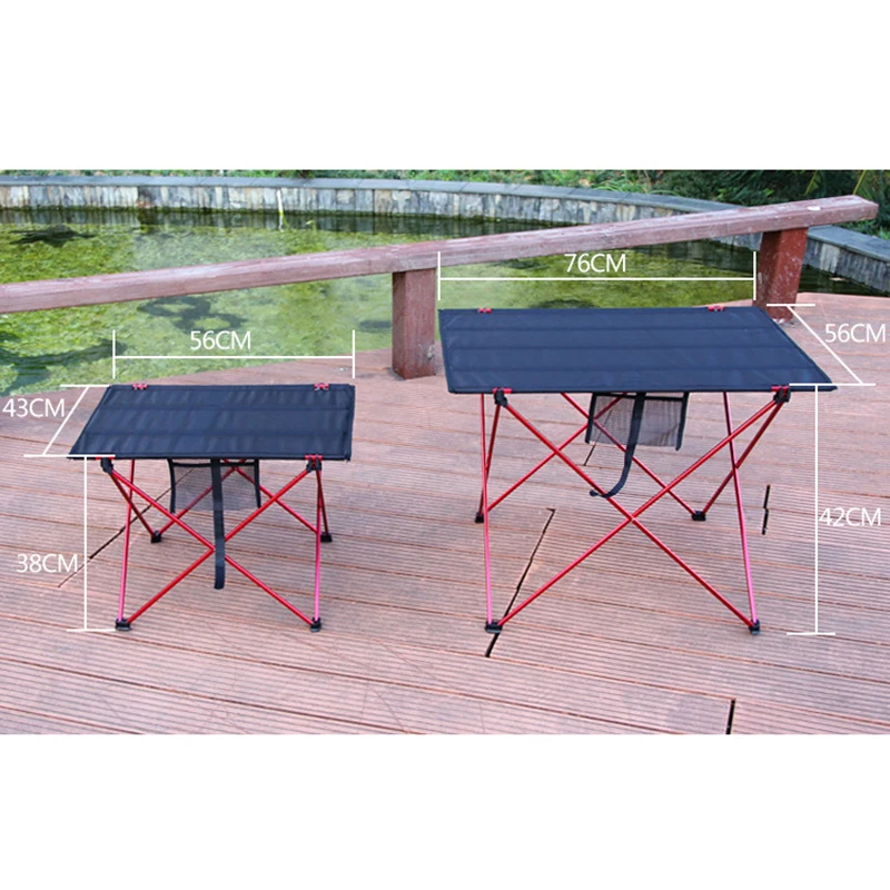 Foldable Table Outdoor Camping Table Portable Foldable Desk Furniture Computer Bed Ultralight Aluminium Hiking Climbing Picnic Folding Tables