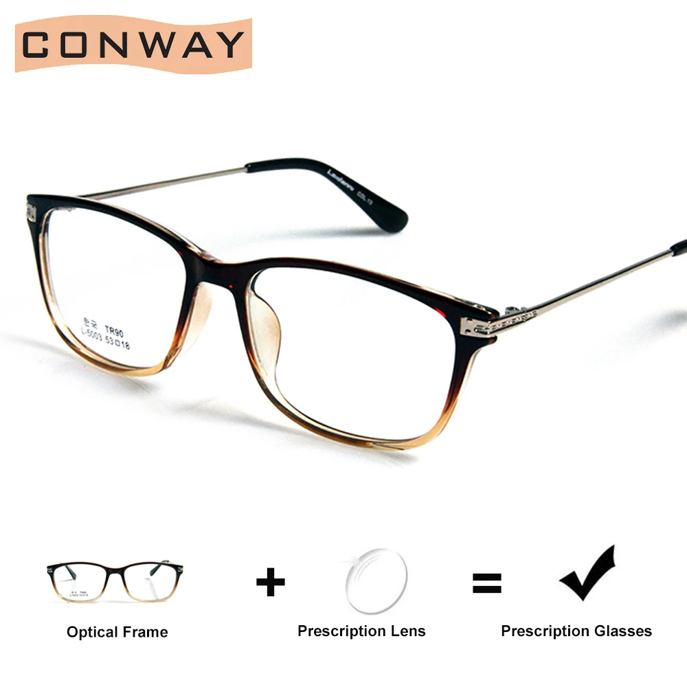Conway TR90 очки по рецепту для мужчин и женщин индивидуальные близорукости