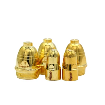 

Zhang's P80 Air CNC plasma cutting tip nozzle electrode nozzle upgrade durable gold yellow P80 EFI LGK-100 plasma cutter nozzle