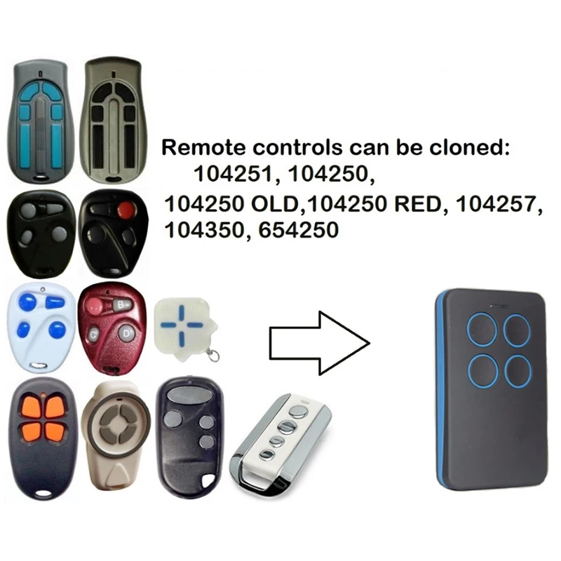 

Multi Frequency Duplicate 280mhz to 868mhz 4 Channel Command Handzender Garage Door remote control