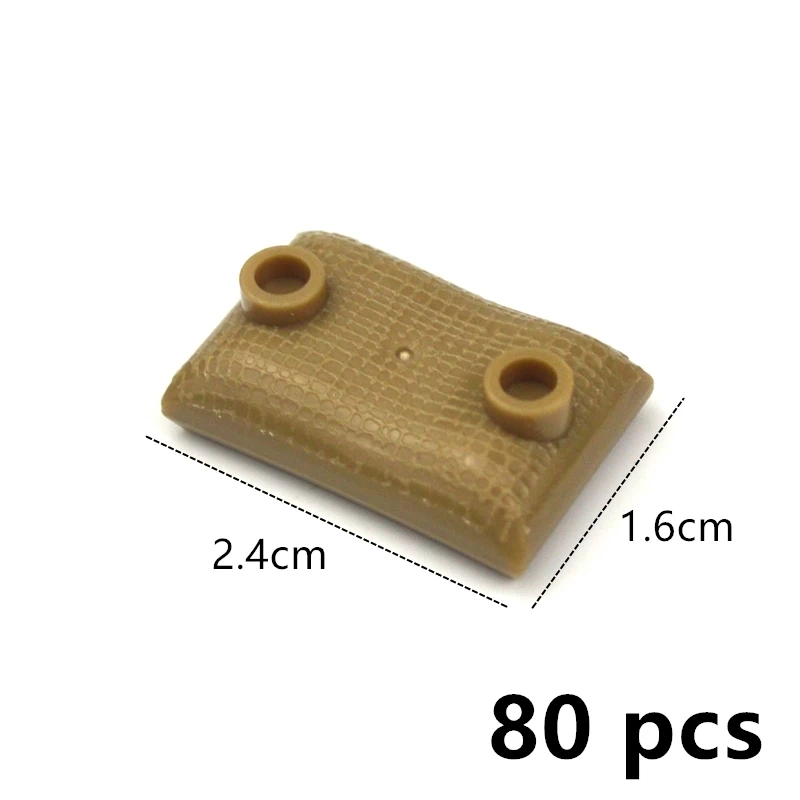 Military MOC Parts Building Blocks Thick Wall Classic Bricks City Accessories Sandbags Stairs Ladders DIY Fence 98283 15533 6020 17