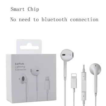 

For iphone Lighting Earphone With Microphone Wired Stereo Earphones for Apple iPhone 8 7 Plus X XS MAX XR 11 Ear phone