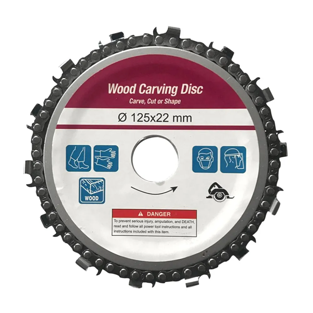 Wood Chainsaw Disc 1* 125mm 14-Teeth 14T 1x 5 Inch Angle Grinder Wheel Electrical Power Tool Grinding Cutting Chain Saw | Инструменты
