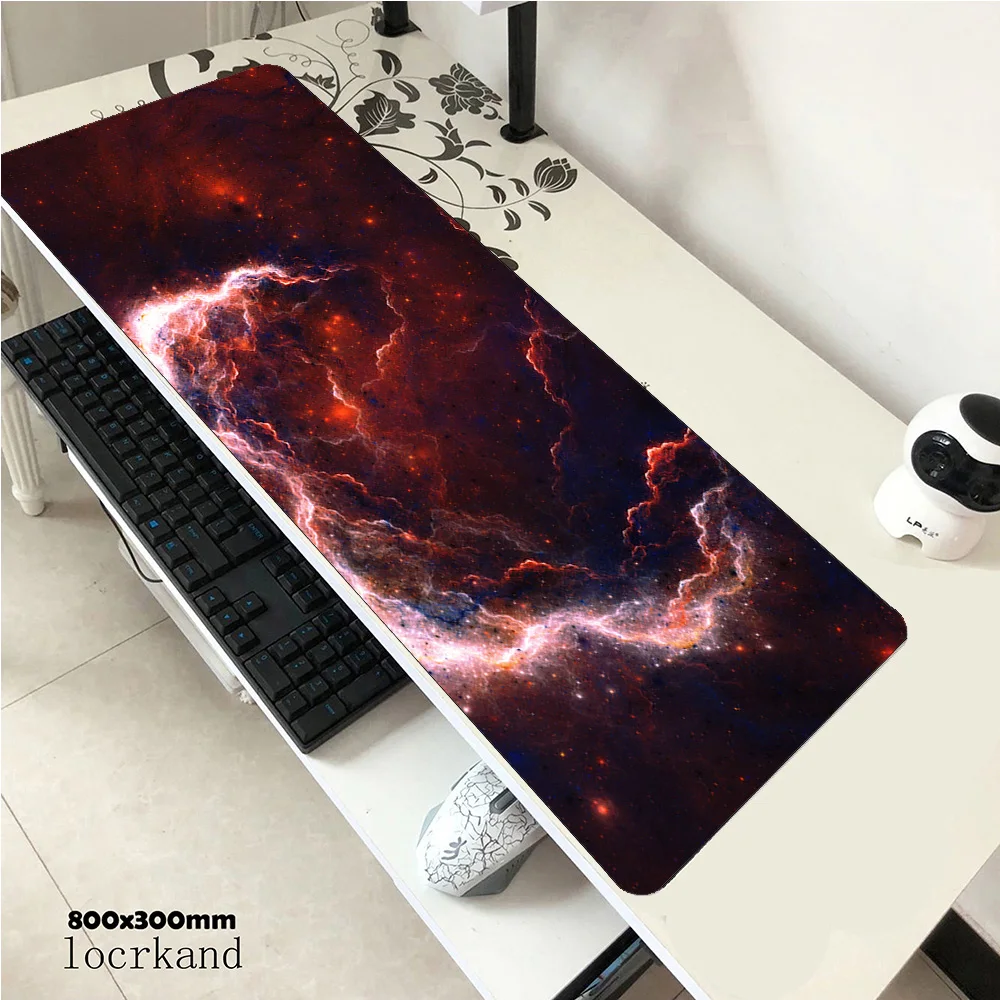  Nebula mousepad 900x400x3mm gaming mouse pad locked edge gamer mat computer desk padmouse keyboard 