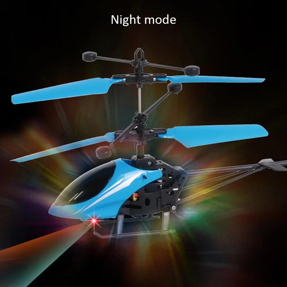 Tanie Gest indukcja odporność na upadek oświetlenie led helikopter pilot zdalnego sterowania plastikowa
