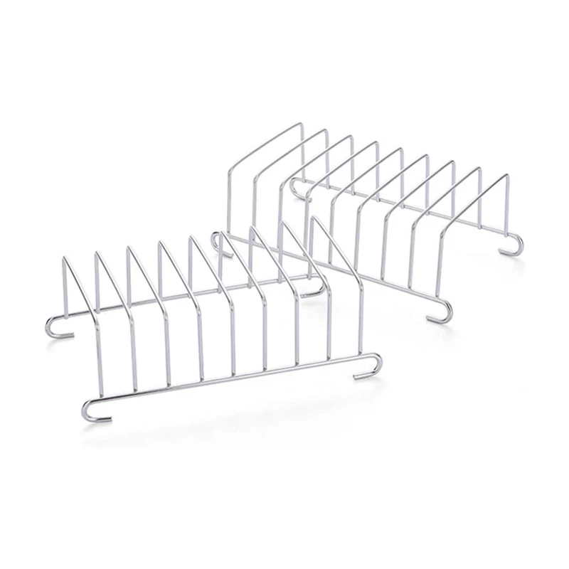 1 PCS Toast Bread Rack Holder 8 Slice Holes Stainless Steel Tool Cooling Grid Bread Rack Air Fryer Accessories Organizer