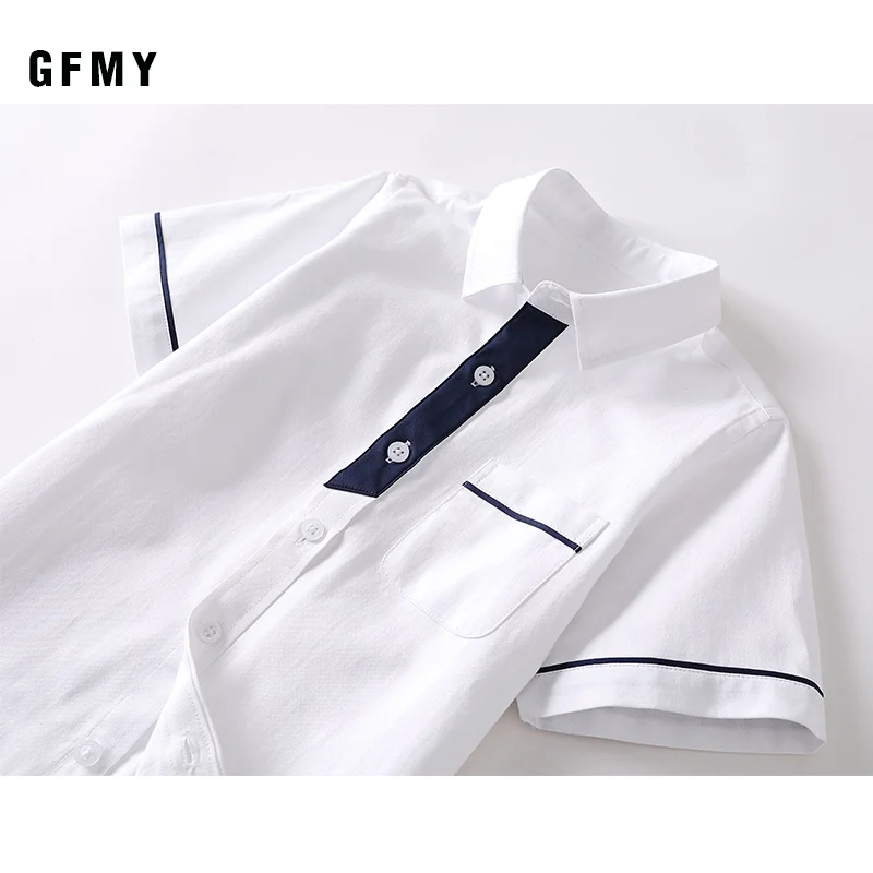 GFMY Kids Boy Shirts Clothes Solid Color 3-11Y Baby Shorts Sleeve Shirt Summer Tops Tees Shirts Children Cotton Blouse boys short sleeve shirts