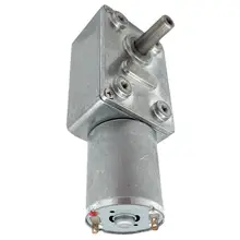 DC 12V 375RPM Low Speed High Torque Gear Box Encoder Turbo Worm Gear Motor Metal Reducer Gear Motor Low Speed dc 12v micro speed gear motor n20 mini metal electric gear reducer motor 60 6000rpm reduction gear motor geared dc motors