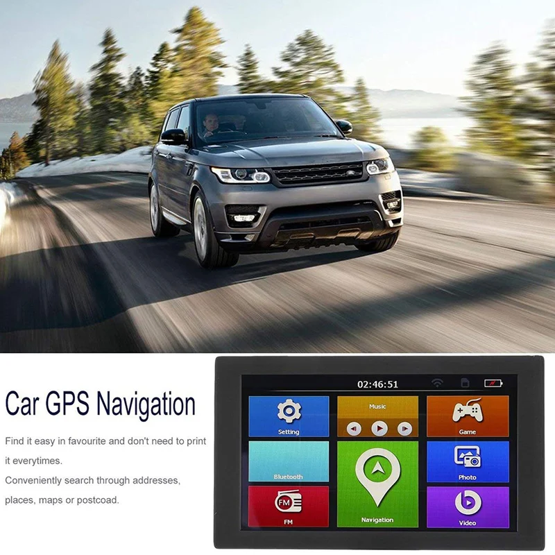 Популярный автомобильный gps-навигатор 9 дюймов fm-радио 256 Мб 8 Гб HD Функция касания экрана голосовое напоминание X66