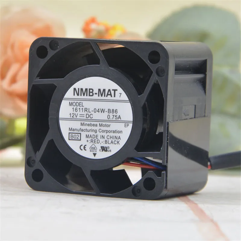 NMB-MAT 12V 0.75A 1611RL-04W-B86 4028 40 мм 4 см 40*40*28 1U 2U сервер вентилятор большой мощности