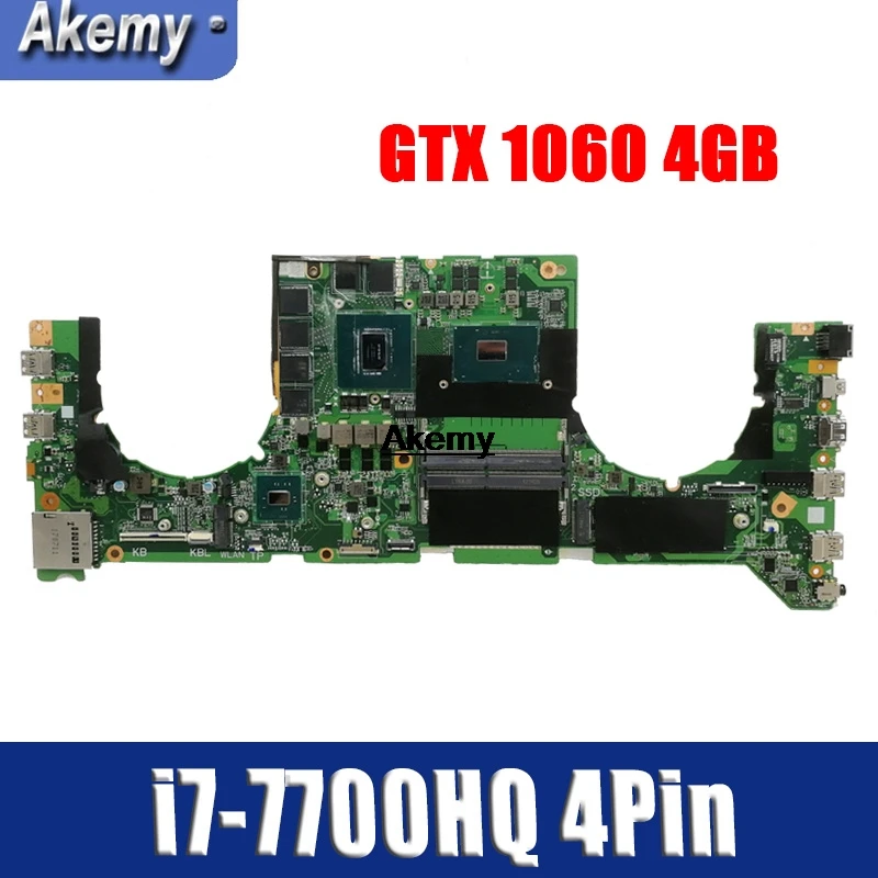 DABKLAM1AA0 Moederbord Voor Asus GL503VM Laptop Moederbord Moederbord Gtx 1060 4 Gb I7-7700HQ 4Pin DABKLAM1AA0 Moederbord Voor Asus GL503VM Laptop Moederbord Moederbord Gtx 1060 4 Gb I7-7700HQ 4Pin