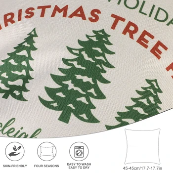

4pcs Christmas Cushion Cover Pillowcase Sofa Cushions Pillow Cases Cotton Fine Linen Pillow Covers Home Decor Christmas Pillow