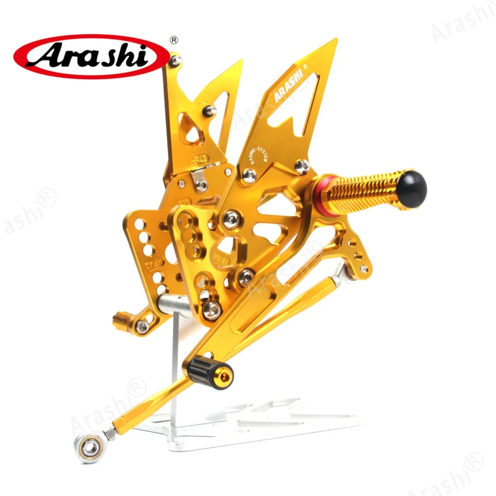 Arashi для SUZUKI GSXR1000 2005 2006 CNC Rider Rearset регулируемые Подножки GSX-R1000 GSXR 1000 05 06