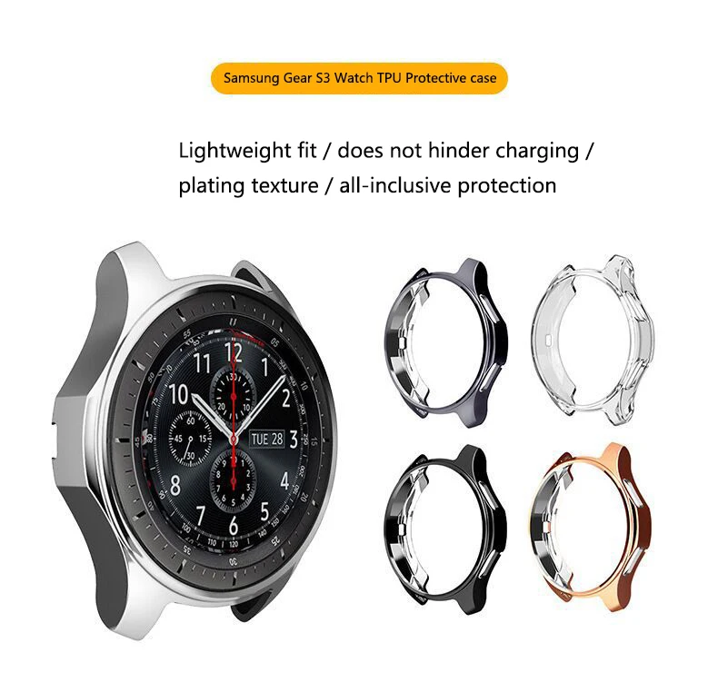 Силиконовый чехол из ТПУ для samsung gear S3/Galaxy Watch 42 мм, чехлы для часов, защитный чехол, аксессуары для ремешка# a