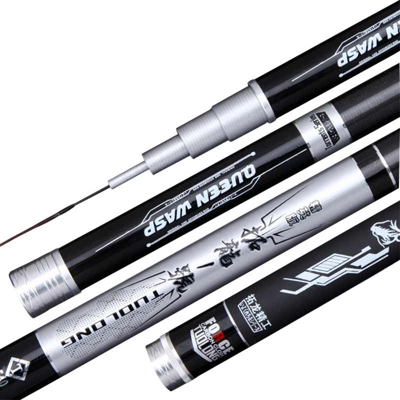 

Telescopic Carp Fishing Rod Fly Spinning Rod Carbon Fiber 3.6M 4.5M 5.4M 6.3M Feeder Super Light Stream Pole Fishing Accessories