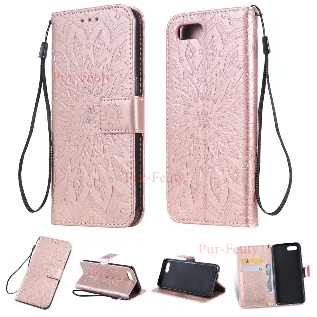 

Leather Case For OPPO A1K CPH1923 Flip Luxury Wallet Stand Magnetic Fashion 3D Emboss 360 Protection Phone Cover For OPPO A1K
